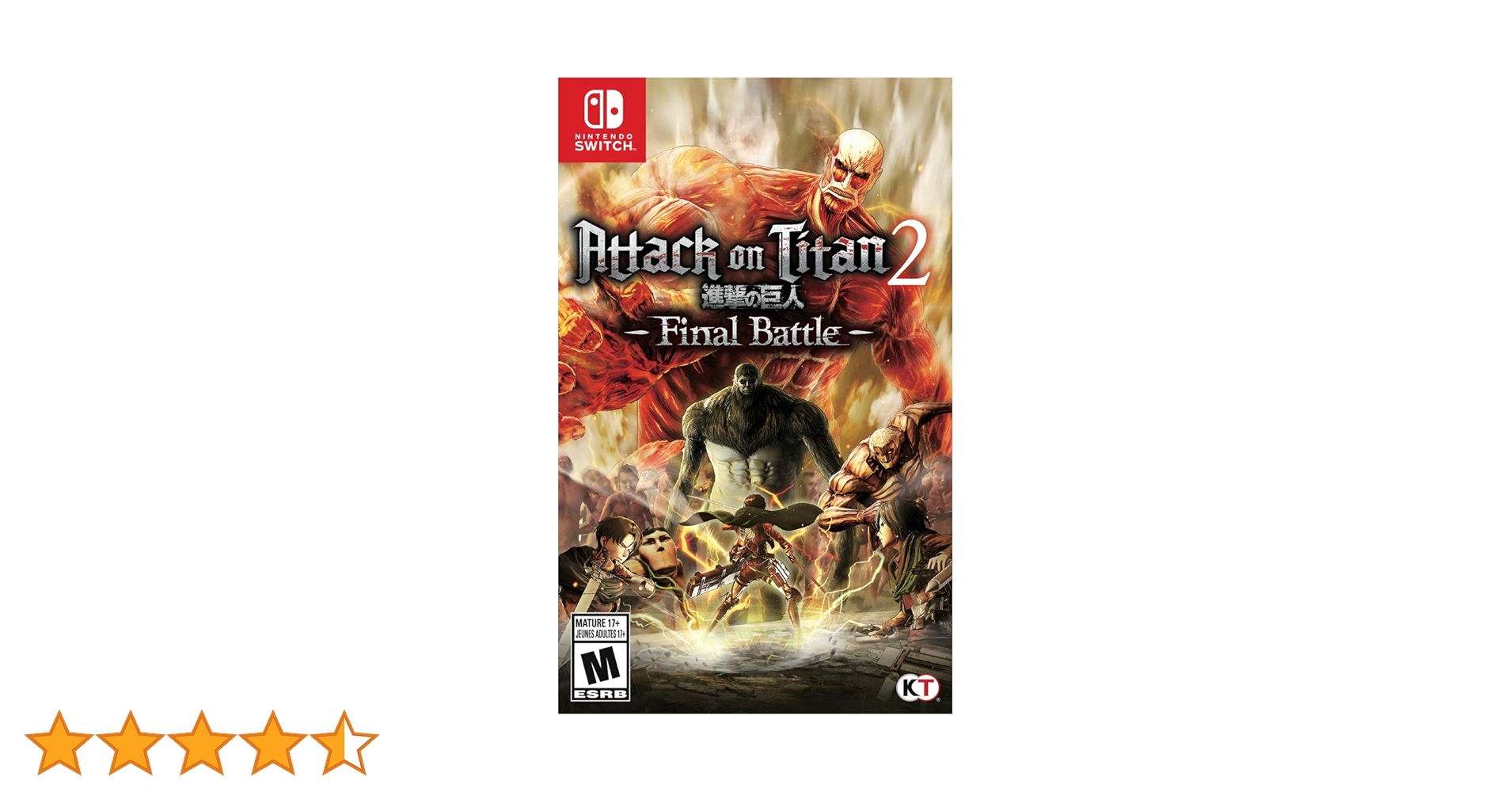 ニンテンドースイッチ 進撃の巨人2 新品未開封 Amazon.co.jp: 進撃の巨人2 - Switch : ゲーム